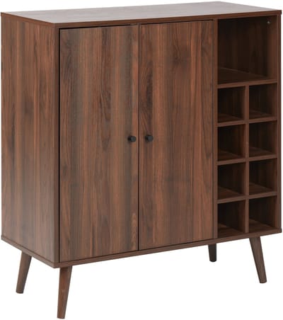 TULLAMORE - Dressoir 2 deuren - Donkerhout - Vezelplaat