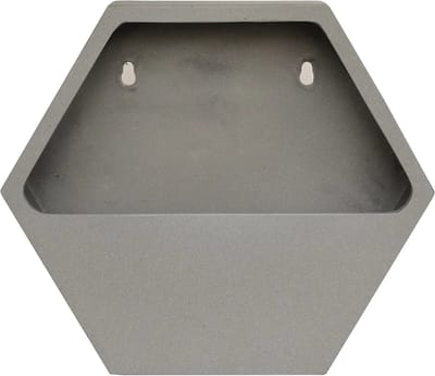 Wand hangpot | Belfast | Grijs | Voor binnen en buiten | L37xB9xH32 cm