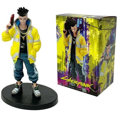 Figurine Anime Cyberpunk Edgerunners 17cm Super Hacker Lucy Figurine d'Action Homme de la Rue David Figurine PVC Modèle de Collection pour Adultes Jouet de Haute Qualité