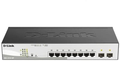 10-Poort Gigabit Smart Managed Switch met SFP Poorten en PoE