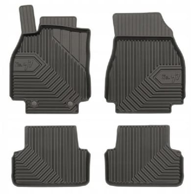 Frogum - Renault Megane II 2002-2008 (niet voor Coupe) - Rubberen automatten No.77 - 4 stuks - TPE - 4 cm Hoge Rand