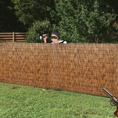 Bamboe Schutting - Privacyhek Natuurlijk - Tuin Aankleden - Handgeweven Kwaliteit - 2.5x5 Meter - Natuurlijk