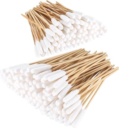 Oorreinigingsstaafjes voor huisdieren - 200 Stuks 12 cm en 15 cm - Zachte Katoenen Wattenstaafjes voor Honden en Katten