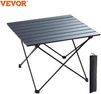 Vevor - Camping Klaptafel - Opvouwbare Picknicktafel - BBQ Tafeltje - 66kg Draagvermogen - Aluminiumlegerring - Voor 4 personen