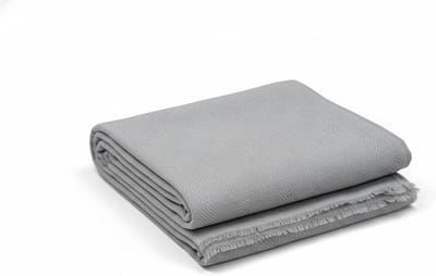 Jacquard Sprei - Banksprei Plaid - Decoratief Gebruik - Hoogwaardige Katoen - 180x285 cm - Parel
