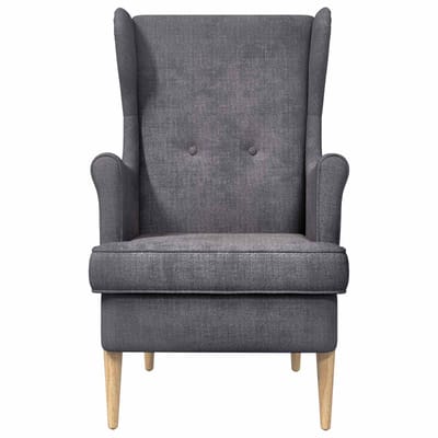 vidaXL - Fauteuil - Donkergrijs - ARES