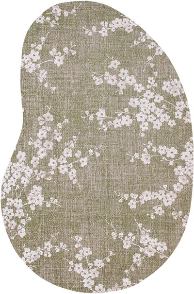 Wasbaar Binnen & Buiten Vloerkleed - 170 x 235 cm - Louis De Poortere Sakura Wet Garden - Laagpolig Tapijt - Gerecycled PET - Made in Belgium - Circulair