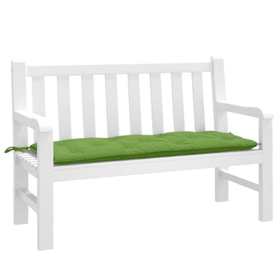 vidaXL - Tuinbankkussen - 120x50x7 - cm - stof - gemêleerd - groen