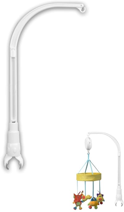 Allecto - Cradle Mobile Bed Bell Holder - Verwijderbare Houder - Verstelbaar en Gebruiksvriendelijk - Geschikt voor Wieg en Bed - Perfect Cadeau vo...