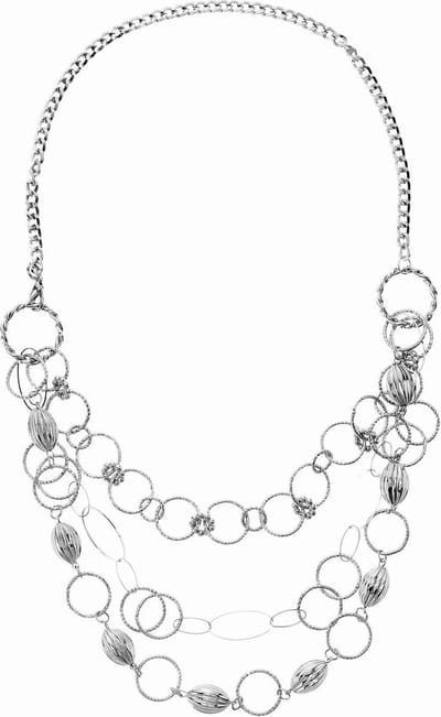 Behave - Zilverkleurige ketting laagjeslook - Stijlvol voor elke dag