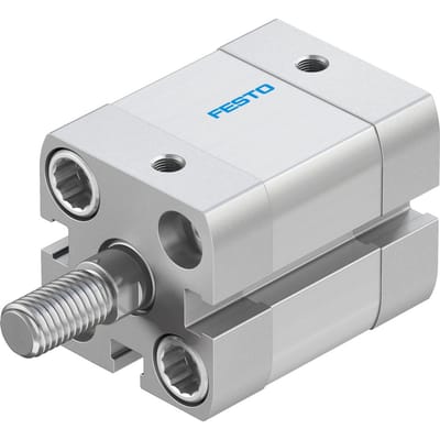 Festo Compacte Cilinder 20mm Boring 10mm Slag ISO 21287 Dubbelwerkend - 536235 - P2BJU