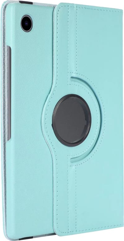 Hoesje - Geschikt voor Samsung Galaxy Tab A8 - 360 Graden Draaibare Hard Cover Case - Tablet Hoes Draaibaar - Lichtblauw