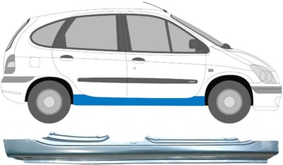 Volledige dorpel voor Renault Megane I Scenic 1995-2003 / Rechts
