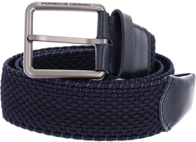 PORSCHE DESIGN riem Casual Pin Buckle Chino Belt 4,0 W95 Dark Blue donkerblauw