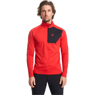 TENSON - txlite half zip m - Pully+r ski heren - Oranje-Rood