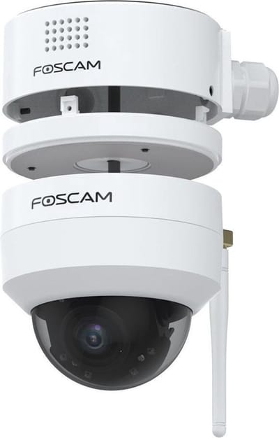 Foscam FABD4-W Lasdoos - Waterdichte Aansluitdoos voor Foscam D4Z PTZ Buitencamera - Kabeldoos - Kabelbescherming - Camera Montageplaat - Ingebouwde Luidspreker - Voor Buiten - Wit