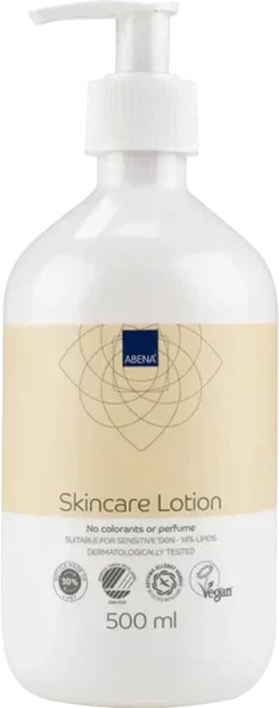 Abena Bodylotion Dames - Ongeparfumeerd - 500 ml - Bodylotion Heren - Bodylotion Droge Huid - Voor het Gehele Lichaam, ook Handen en Gezicht - Vegan