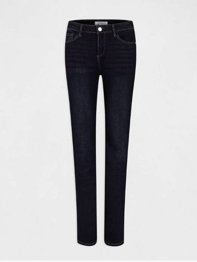 Morgan - Gebleekte spijkerbroek Slim Fit 221-PDROIT Blue - Maat : 34