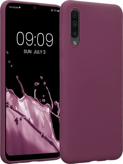 kwmobile telefoonhoesje geschikt voor Samsung Galaxy A50 - Hoesje voor smartphone - Back cover in bordeaux-violet