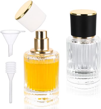 Set van 2 Navulbare Parfumatomizers 30ml - Lege Glazen Flesjes voor Reizen, Feesten en Werk