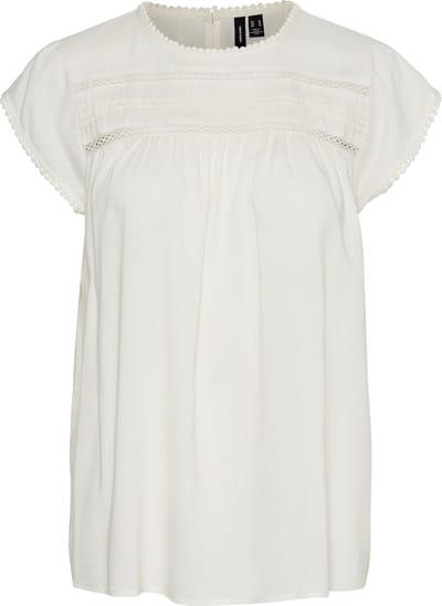 VERO MODA VMDEBBIE PLEAT S/L TOP GA NOOS Dames Top  - Maat M