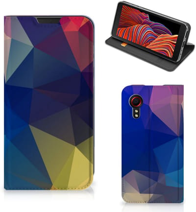Samsung Galaxy Xcover 5 Stand Case Polygon Dark