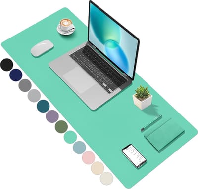 Grote groene bureauonderlegger van 100 x 40 cm voor een stijlvolle werkplek en optimale bescherming