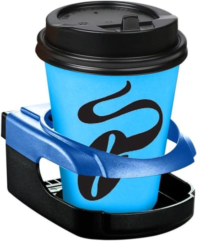 Dailygoods- Bekerhouder Auto - Verstelbare Bekerhouder - Drankhouder voor Flessen/Blikjes - Ventilatorhouder - Duurzaam - Milieuvriendelijk