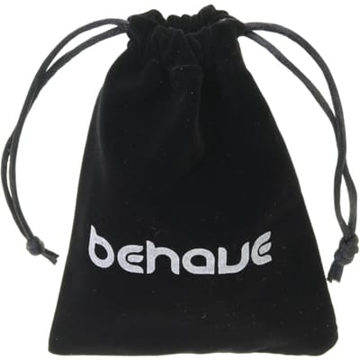 Behave Elastische armband metaal met blauwe facet kralen