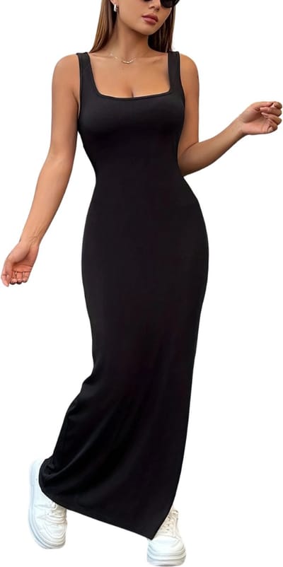 Bovista Open Rug Jurk - Backless - Body - Jurk - Shirt - Zwart - Maat S
