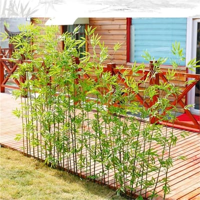 Kunstmatige bamboe - Privacy plant - Tuindecoratie - Weerbestendig - 120 cm - Groen