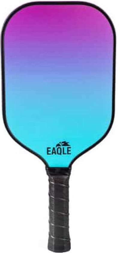 Pickleballracket Eaqle, Paars/Blauw, 225 gram, Polymer
