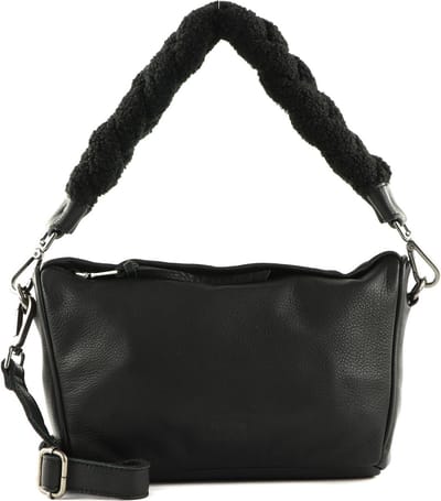 FREDsBRUDER Leren Schoudertas Chinte Crossbody Bag Black Zwart