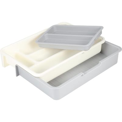 Uitbreidbare Verstelbare Bestek Opbergbak Compartiment Opgeruimde Lade Keuken Gerei Organizer voor Keuken