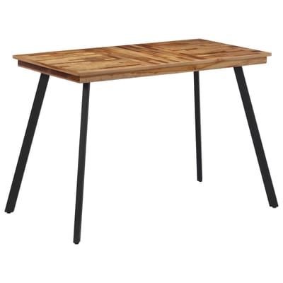 vidaXL - Eettafel - 120x62x76 - cm - massief - teakhout