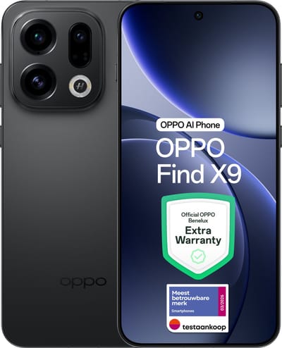 OPPO Find X9 5G 12+ 512GB Space Black - Extra Garantie