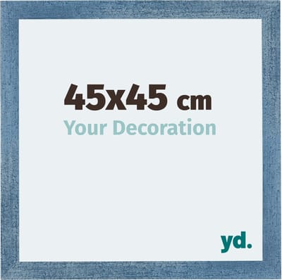 Your Decoration - Fotolijst 45x45 cm - MDF - Helder Blauw Geveegd - Mura