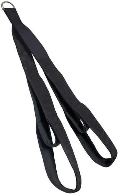 Triceps Touw Kabel Bevestiging - Fitness Touw - Kracht Training - Twee Lengtes Ingebouwd - 140 cm - Zwart Blauw