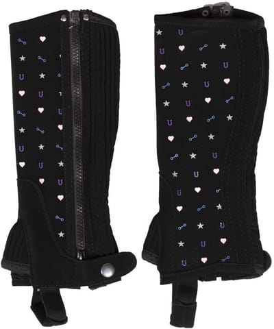 Mondoni Hearts&Horses JR Minichaps - Maat: 152 - Zwart - Polyester
