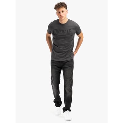 Lonsdale Logo Kai T-shirt Met Korte Mouwen Grijs XL Man