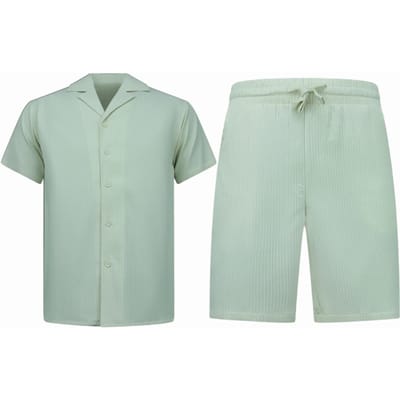 Ribbed Oversized Shirt - Zomerset Heren - Short heren / Oversized shirt Heren - Twinset - F-919 - BEIGIE
