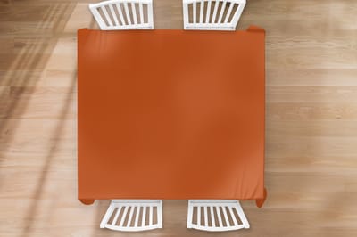 Tafelkleed - Tafellaken - 180x180 cm - Terracotta - Bruin - Palet - Effen - Kleuren - Kleur - Binnen en Buiten