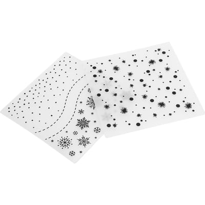 2 stuks Plastic Embossing Mappen DIY Kaarten Maken Papier Knutselgereedschap Scrapbooking Embossed Sjabloon white
