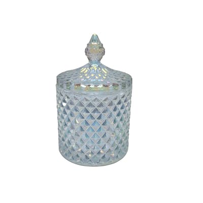 Dailygoods- Snoeppot 300ML - Glazen Snoeppot met Deksel - Decoratieve Pot - Snack Doos - Elegante Opslag - Duurzaam Glas - Opslagpot