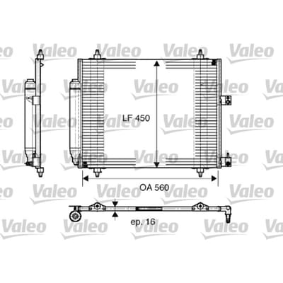 Condensator, airconditioning VALEO 817579