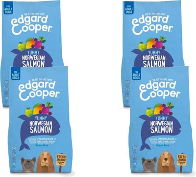 Edgard & Cooper Yummy Norwegian Salmon Adult Zalm&Rode Biet&Appel - Hondenvoer - 4 x 2.5 kg