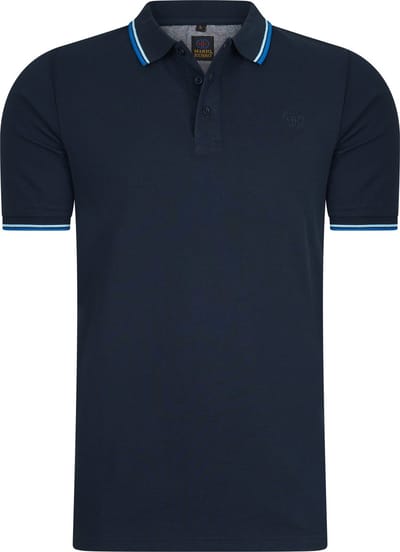 Mario Russo Polo shirt Edward - Polo Shirt Heren - Poloshirts heren - Katoen - Navy