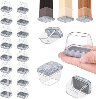 32 Stuks Transparante Siliconen Stoelpootdoppen - Extra Kleine Meubelbeschermers voor Vloer