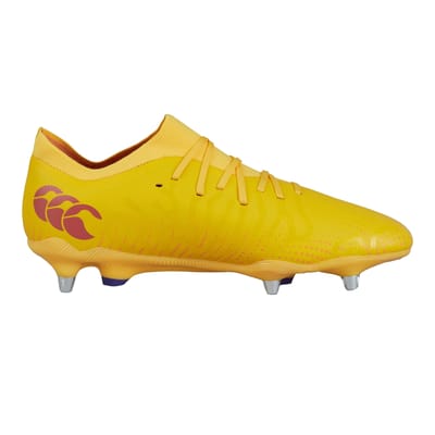 Canterbury Unisex Adult Speed Infinite Team Soft Ground Rugbyschoenen (Mars Rood/Amber Geel/Oranje Crush)