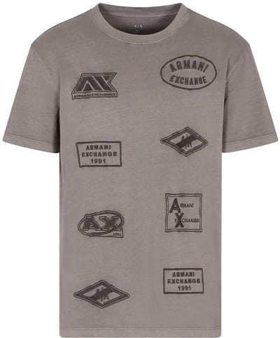 Armani Exchange Xm001899_af16283 T-shirt Met Korte Mouwen Grijs M Man